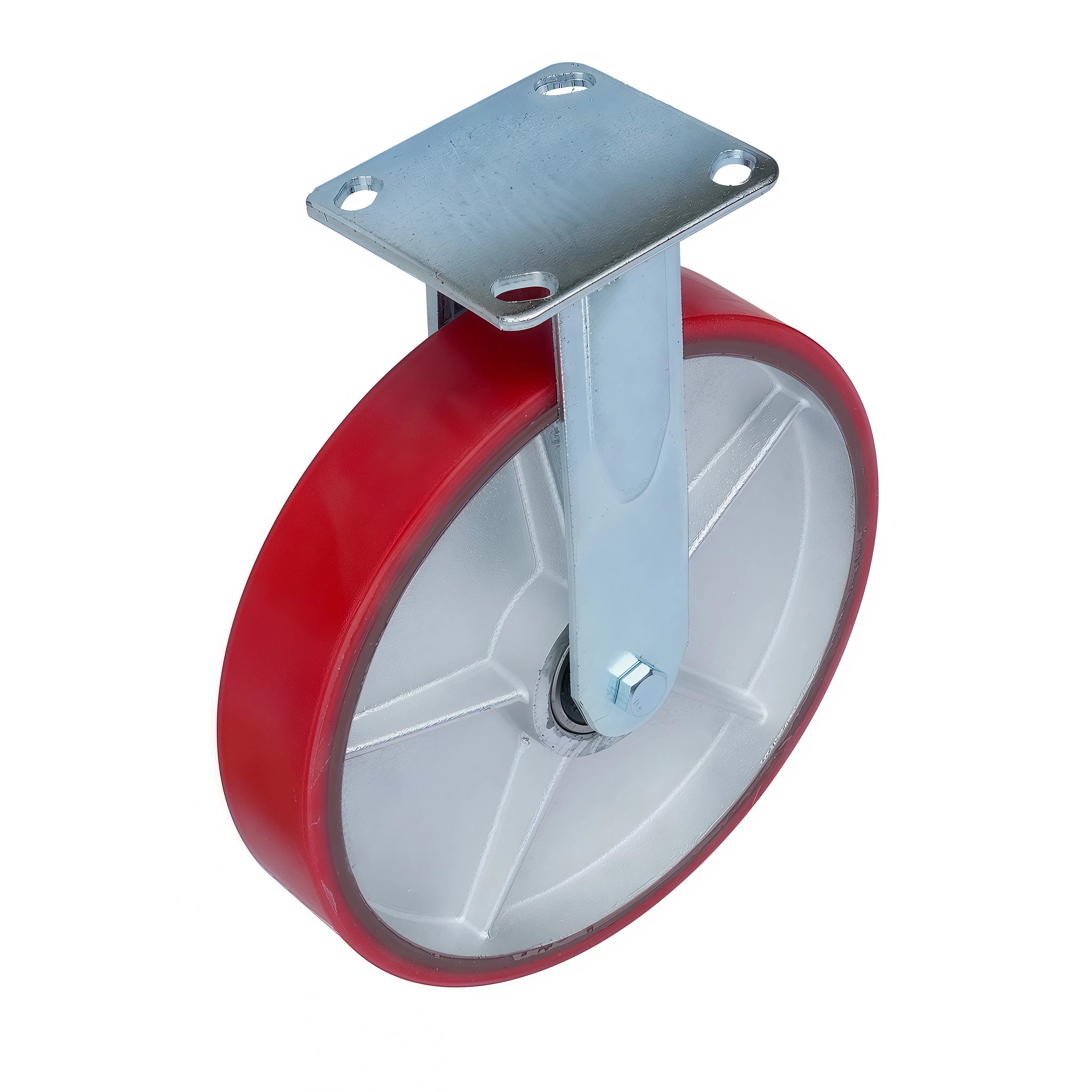 FCP 85 - Большегрузное полиуретановое колесо 250 мм (неповорот., площадка, роликоподш.)