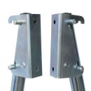 Транцевые колеса быстросъемные оцинк. сталь 400 мм (станд. дно, колесо 260)