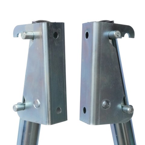 Транцевые колеса быстросъемные оцинк. сталь 400 мм (станд. дно, колесо 260)